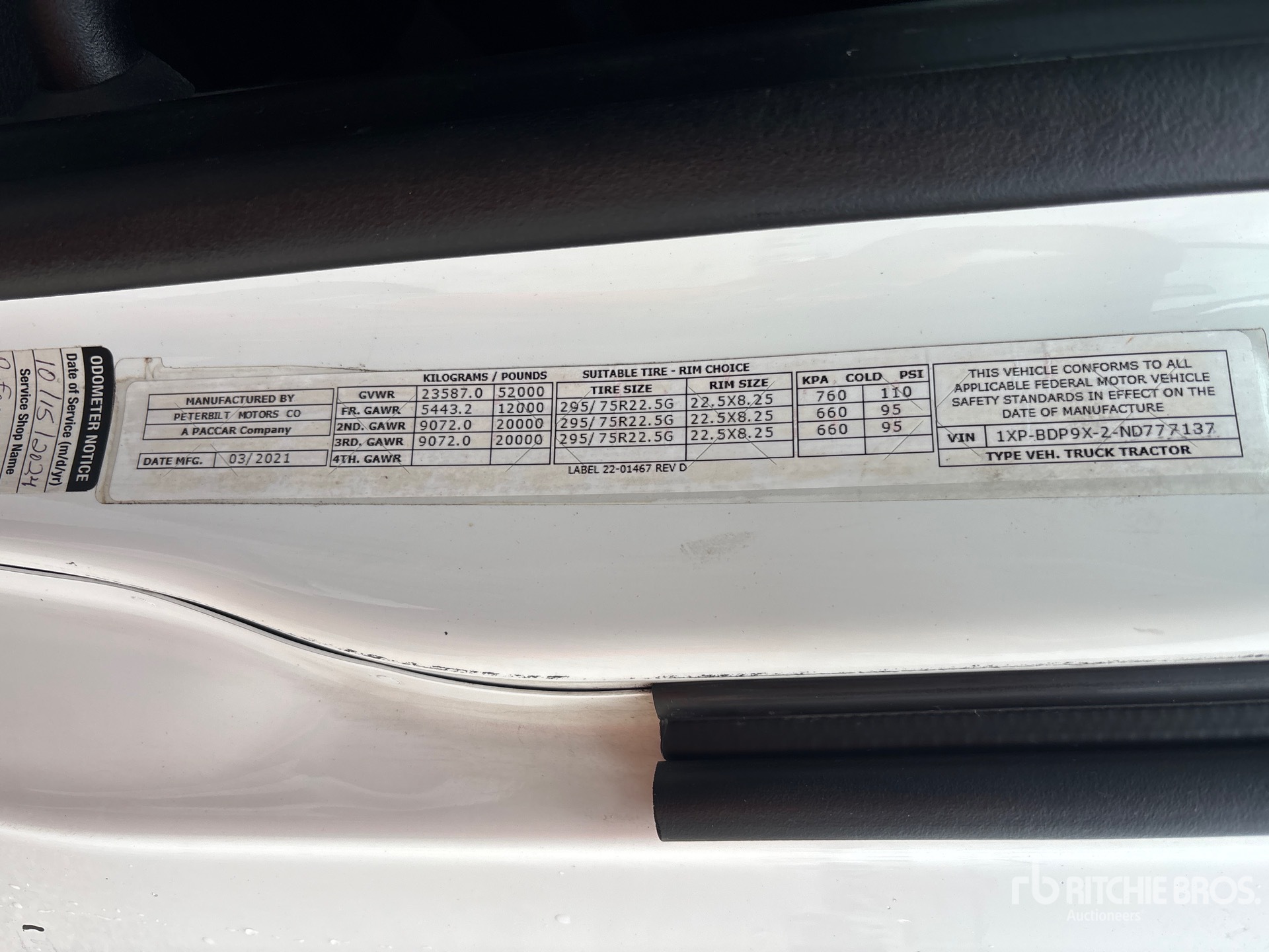 2022 Peterbilt 579