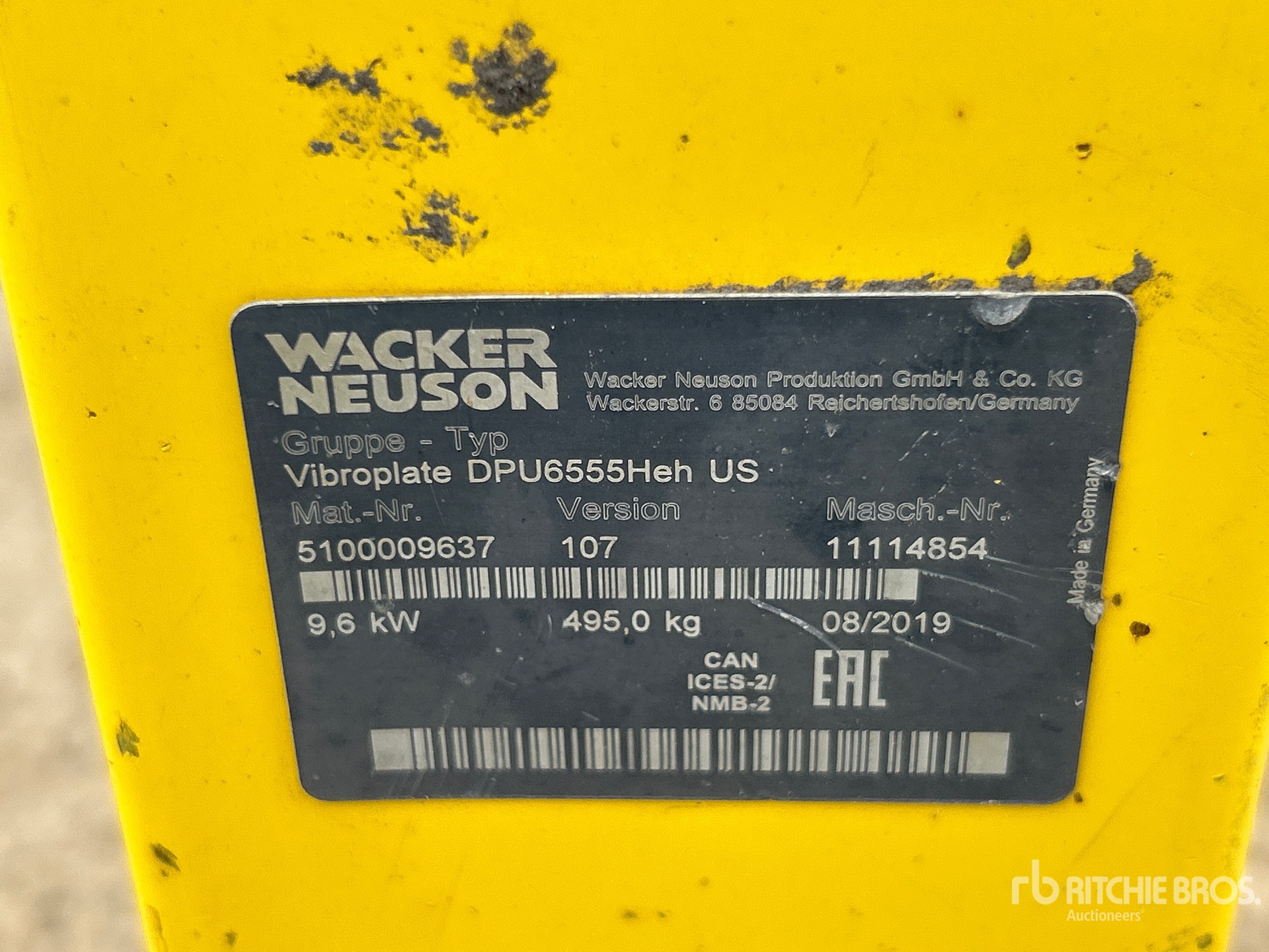 2019 Wacker Neuson DPU 6555HE