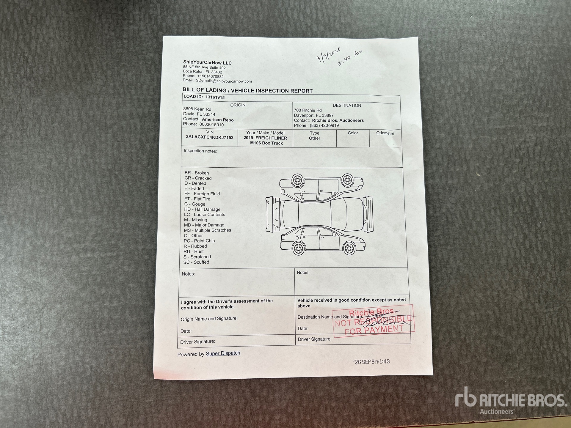 2019 Freightliner M2106