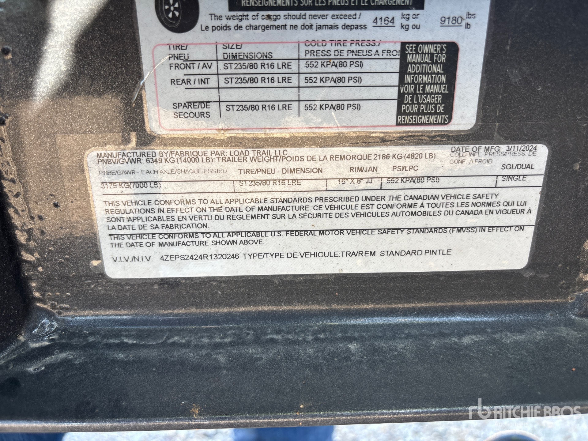 2024 Load Trail 24 FT T/A