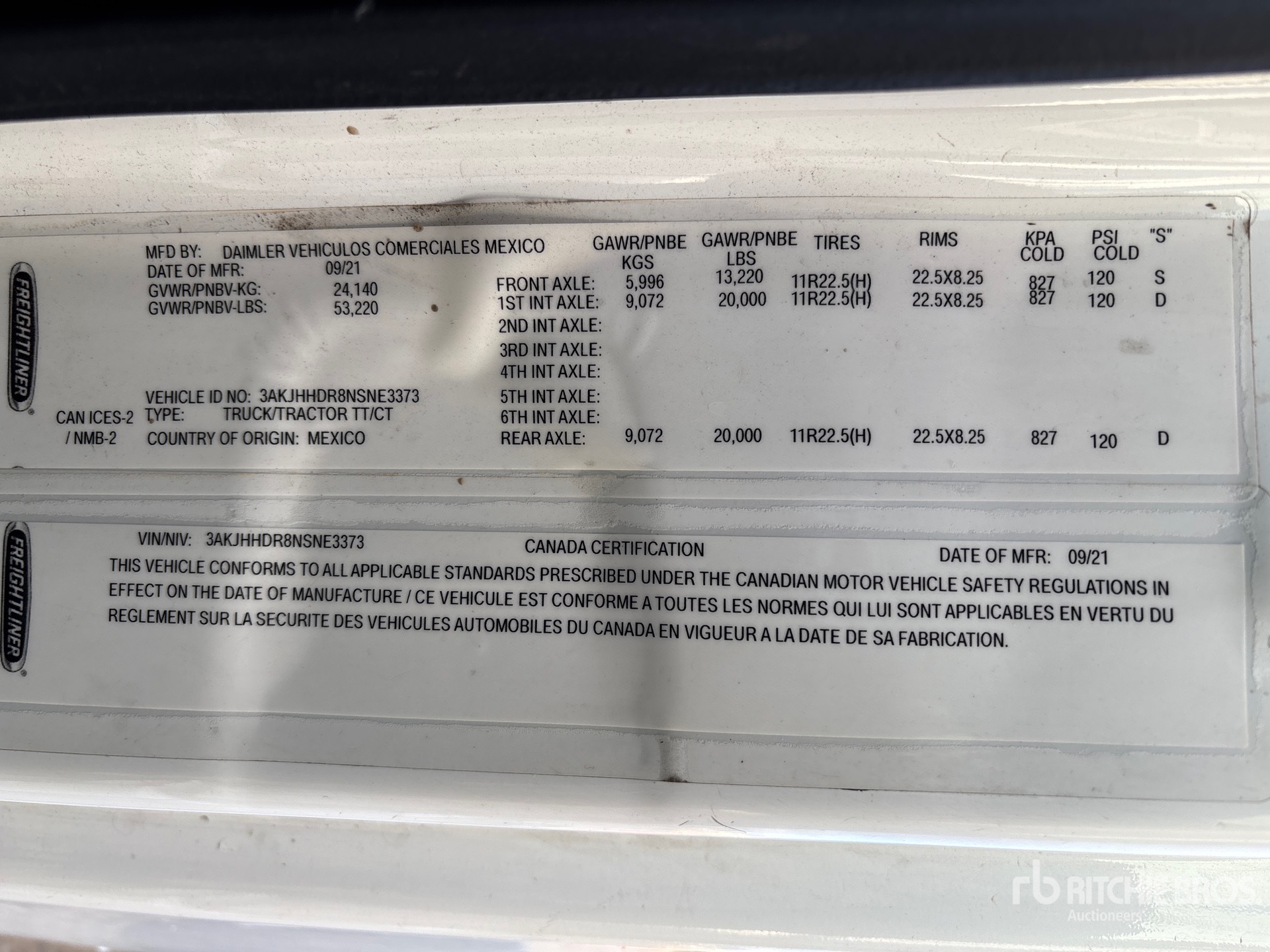 2022 Freightliner 6X4