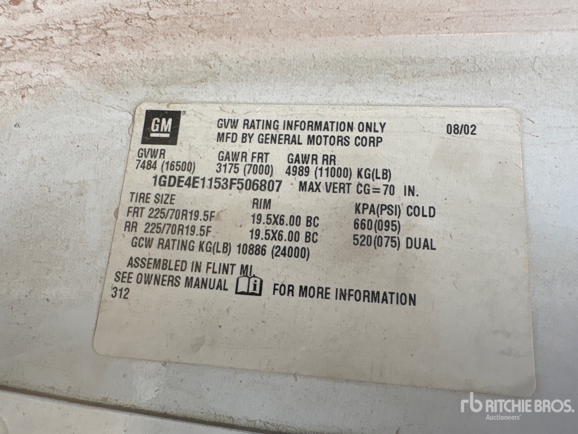 2003 GMC TOPKICK C4500
