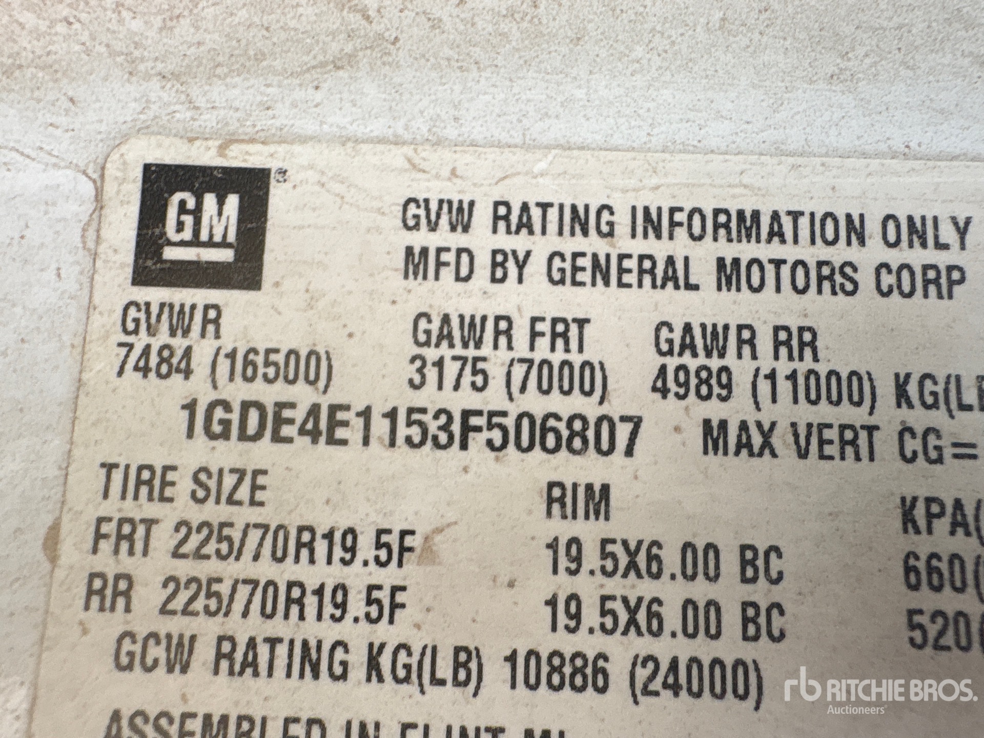 2003 GMC TOPKICK C4500