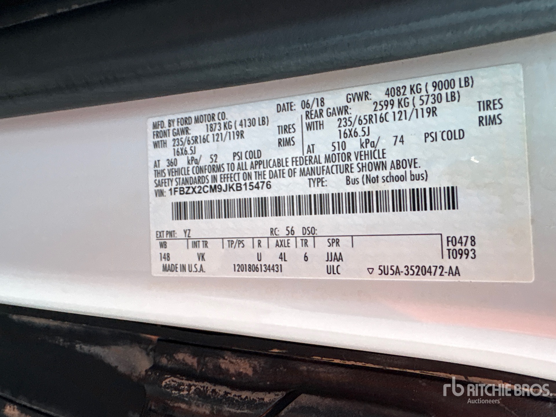 2018 Ford TRANSIT