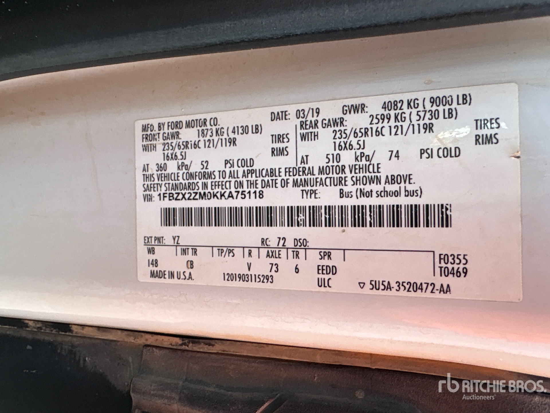 2019 Ford TRANSIT
