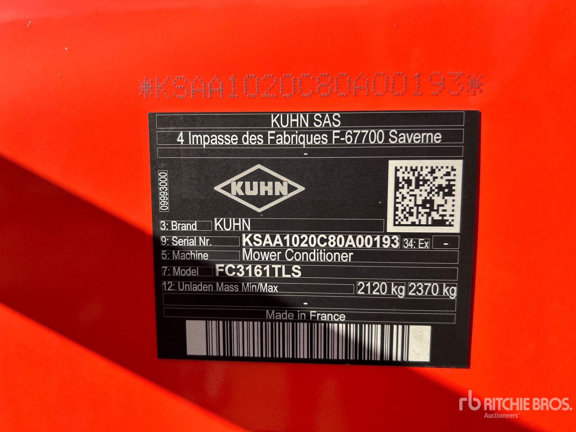 2022 Kuhn FC3161TLS