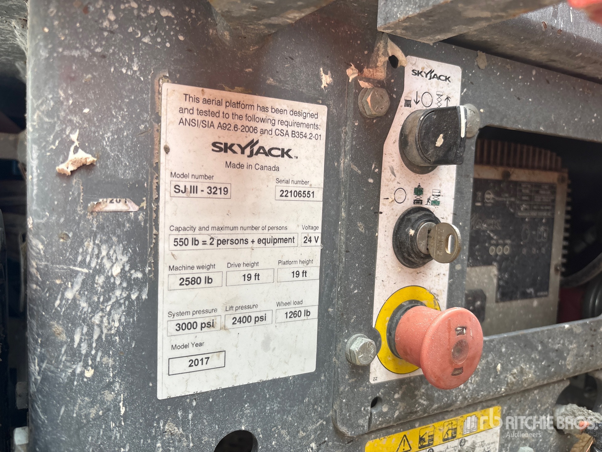 2017 Skyjack SJIII-3219