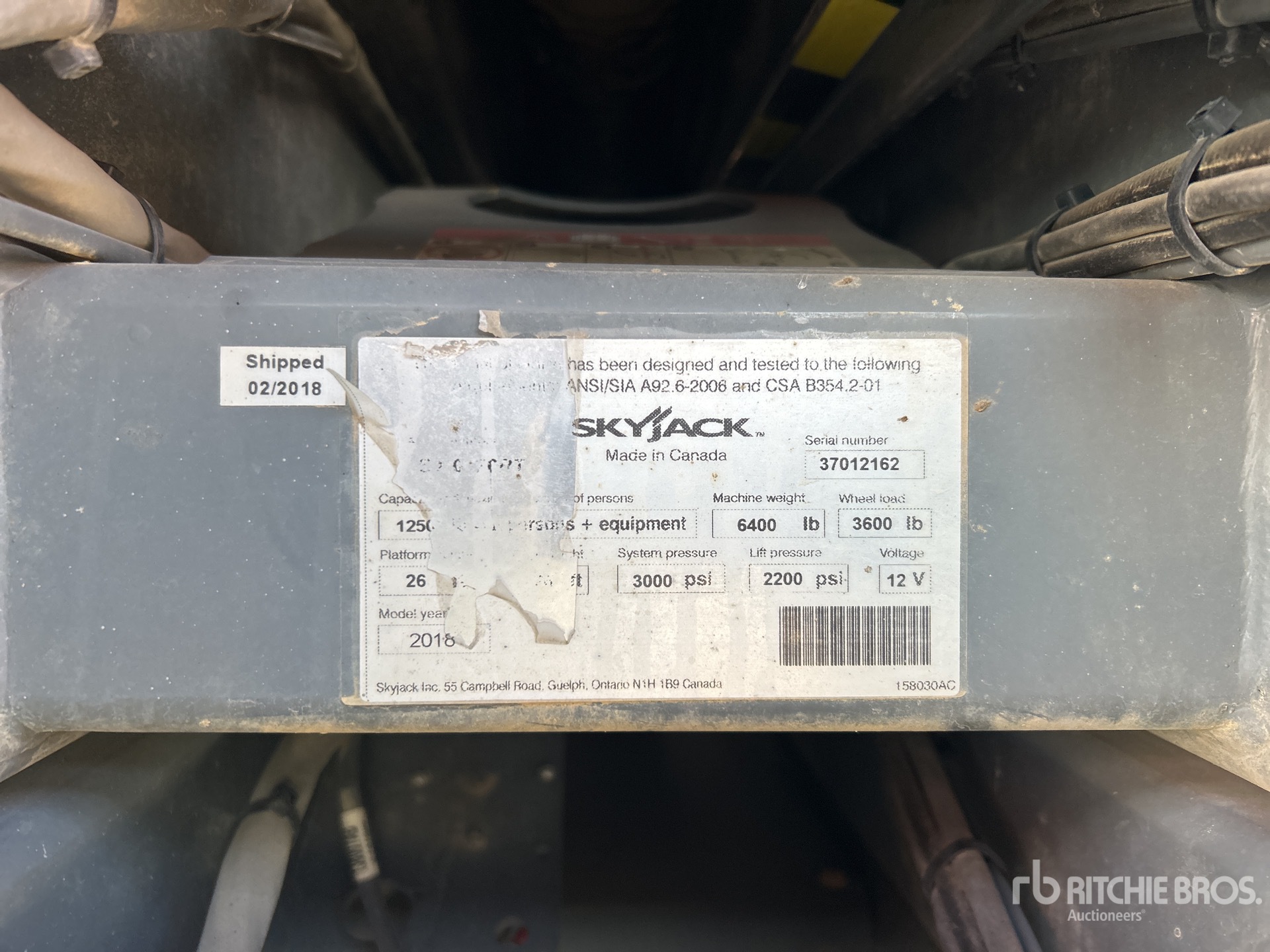 2018 Skyjack SJ6826RT