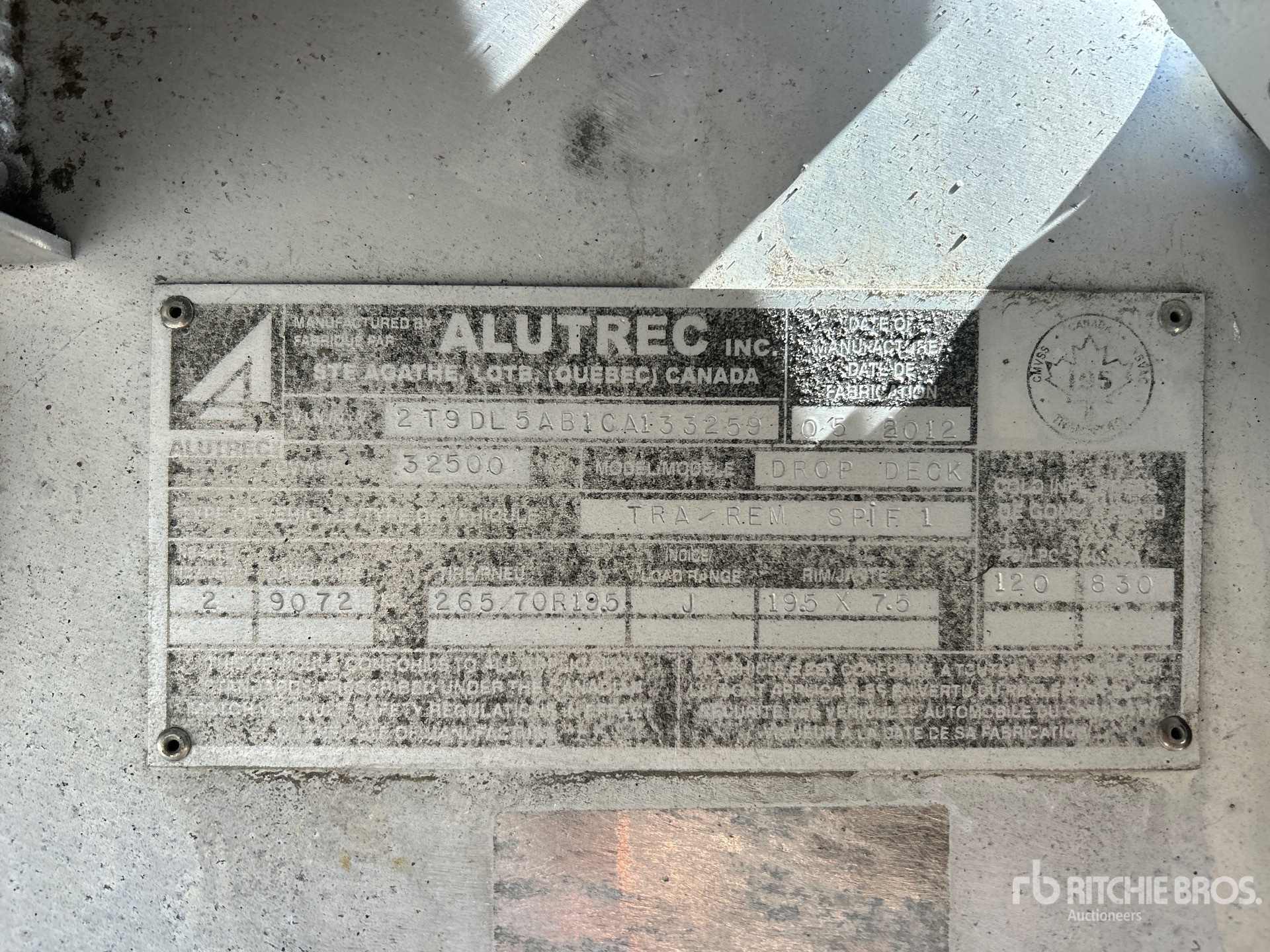 2012 Alutrec 53 FT T/A