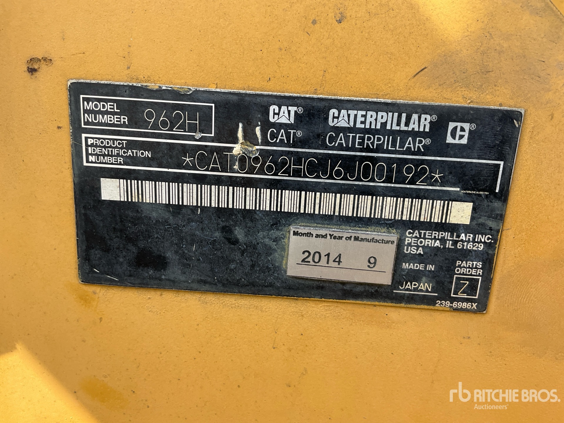 2007 Caterpillar 962H