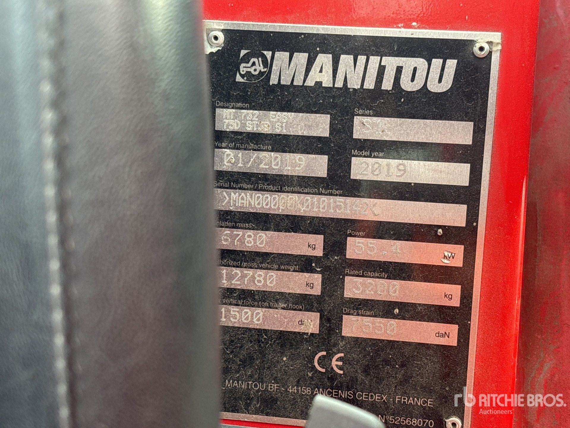 2019 Manitou MT732