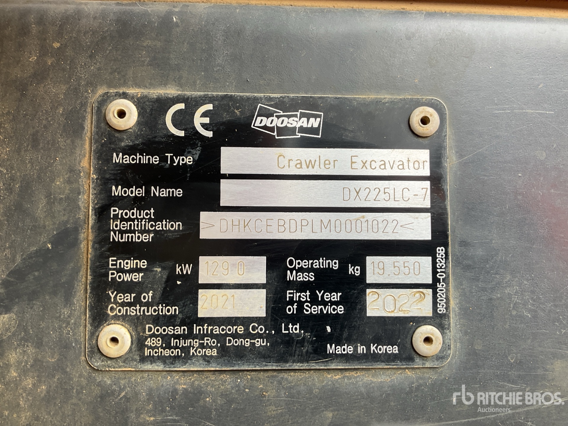 2021 Doosan DX225LC-7