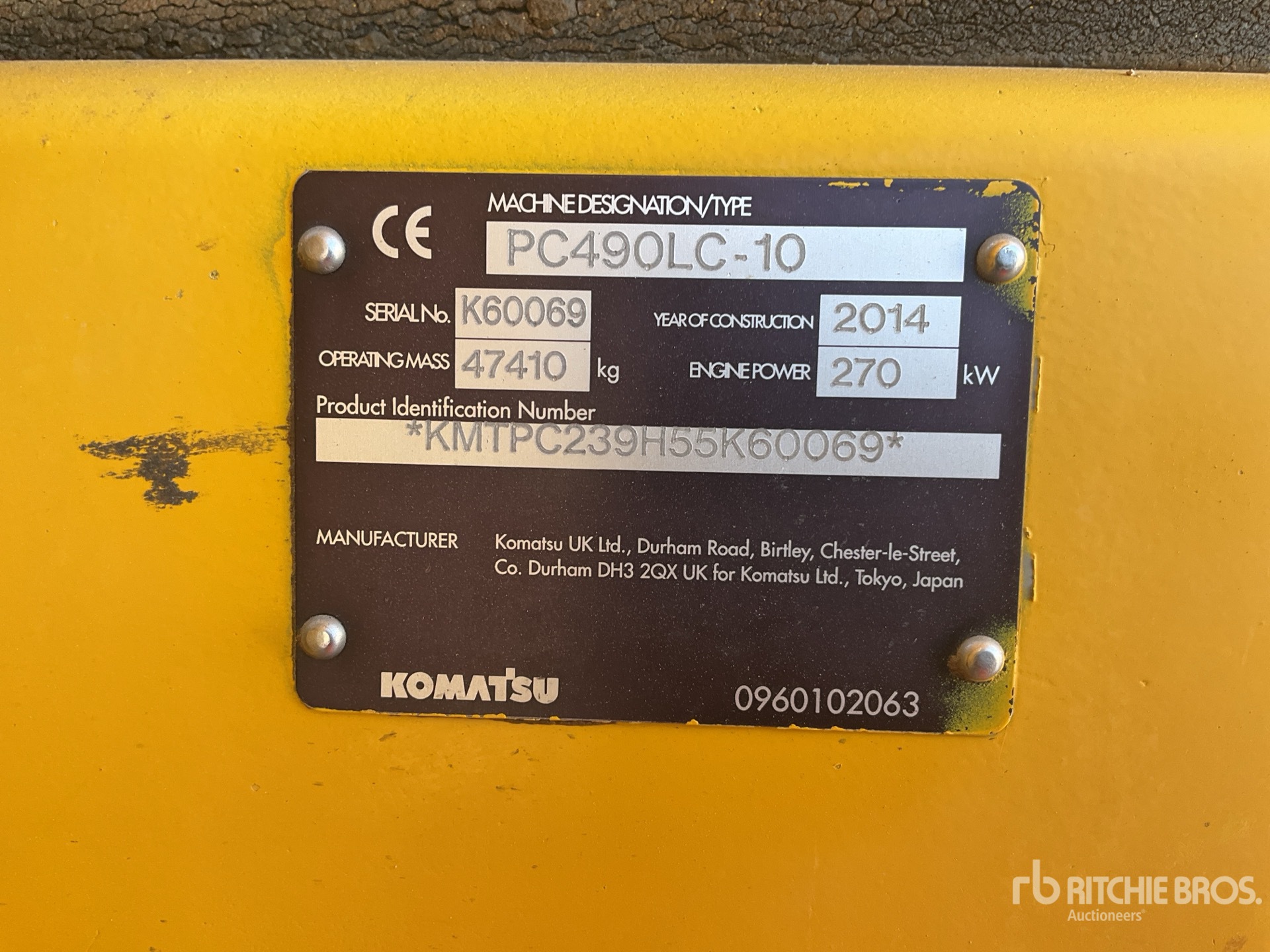 2014 Komatsu PC 490 LC-10