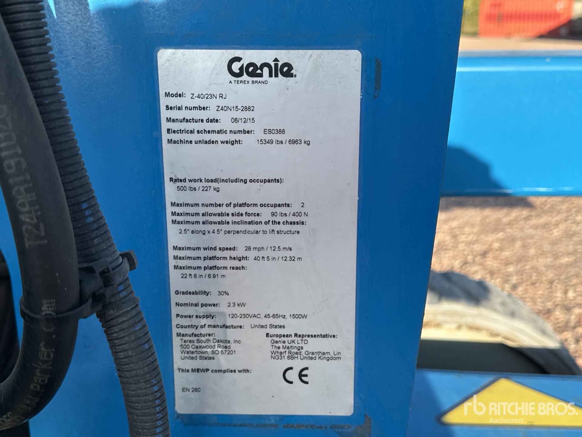 2015 Genie Z-40/23N RJ