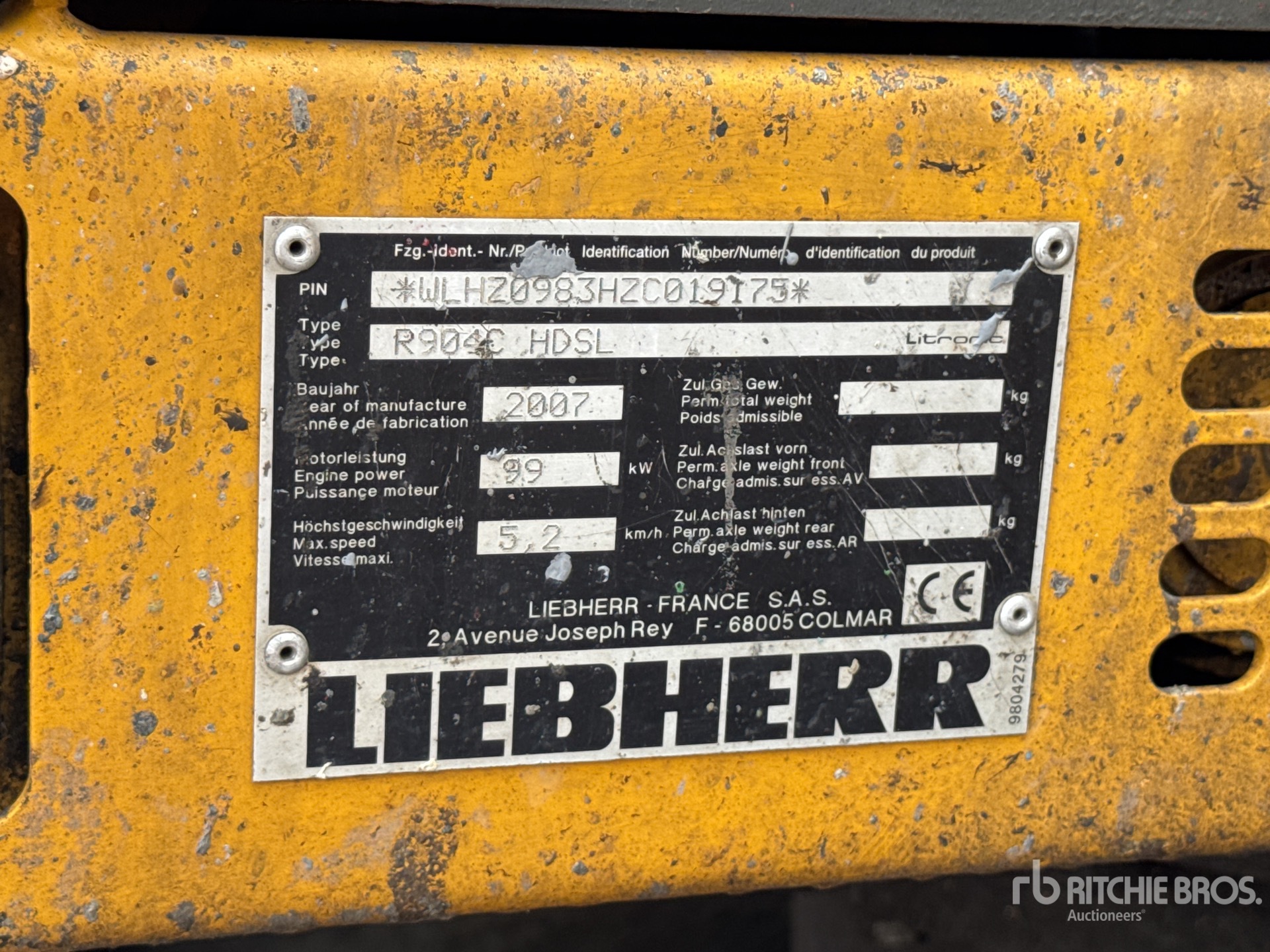 2007 Liebherr R904CHDSL