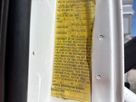 General Appearance with Motor Vehicle Safety Standards Label