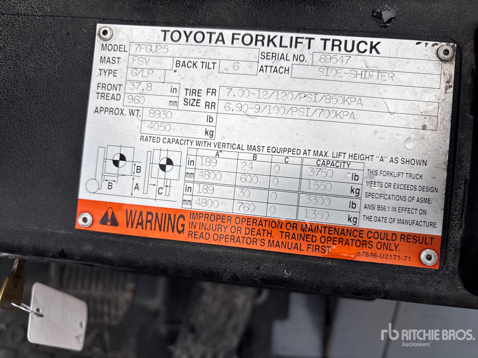 2003 Toyota 7FGU25
