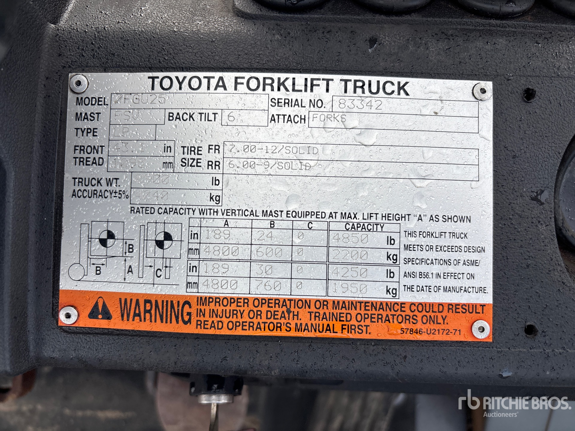 2006 Toyota 7FGU25