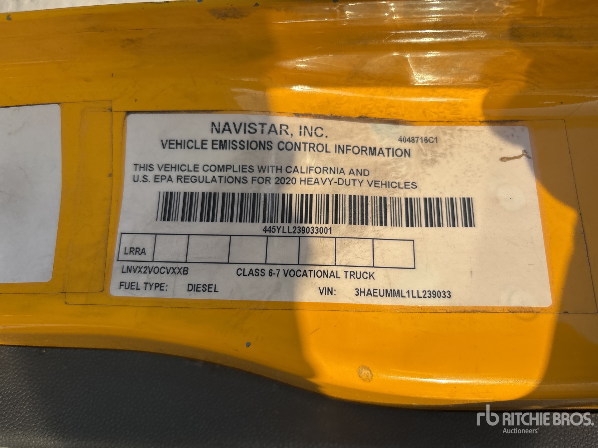 2020 International MV607