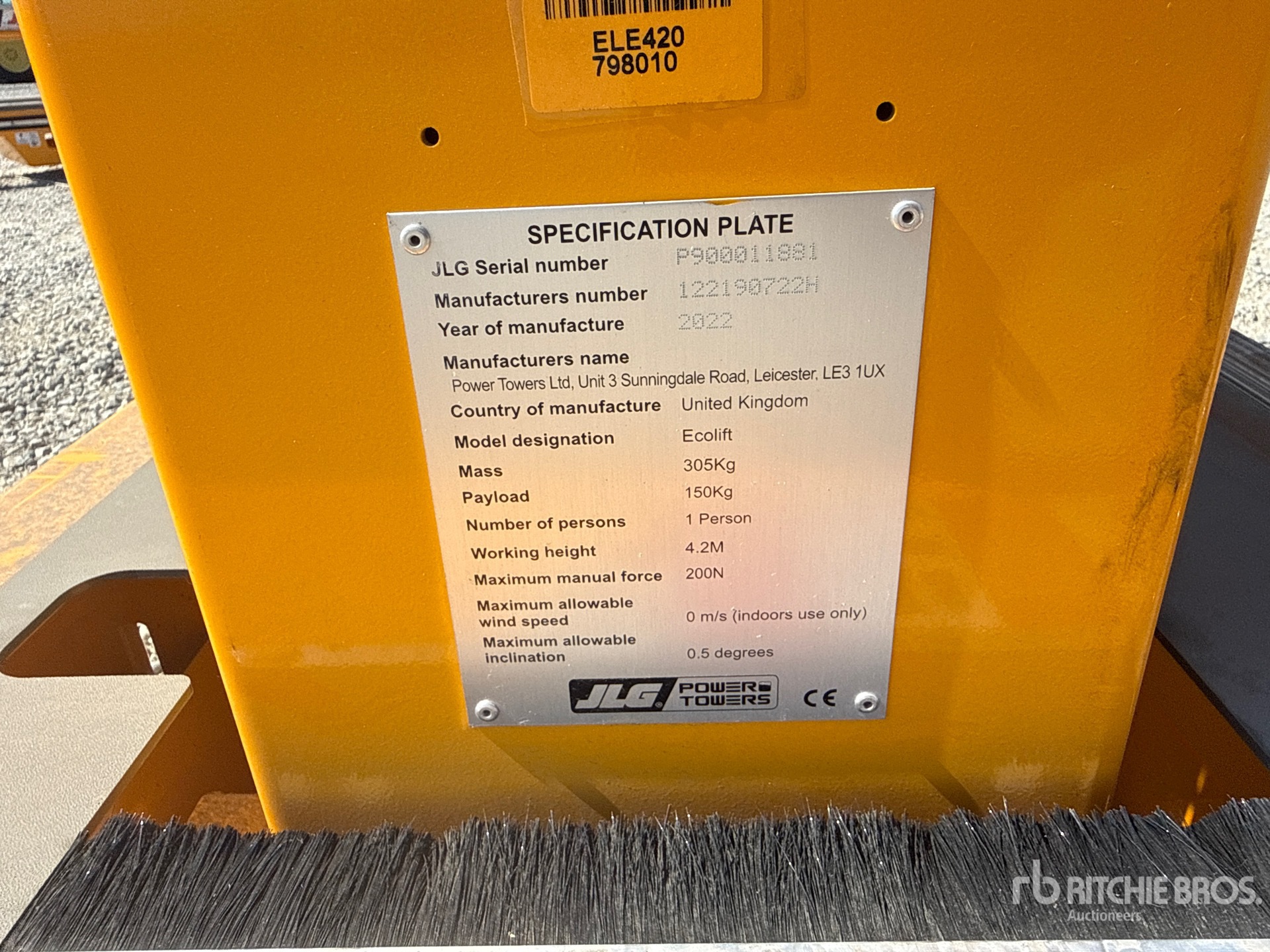 2022 JLG ECOLIFT