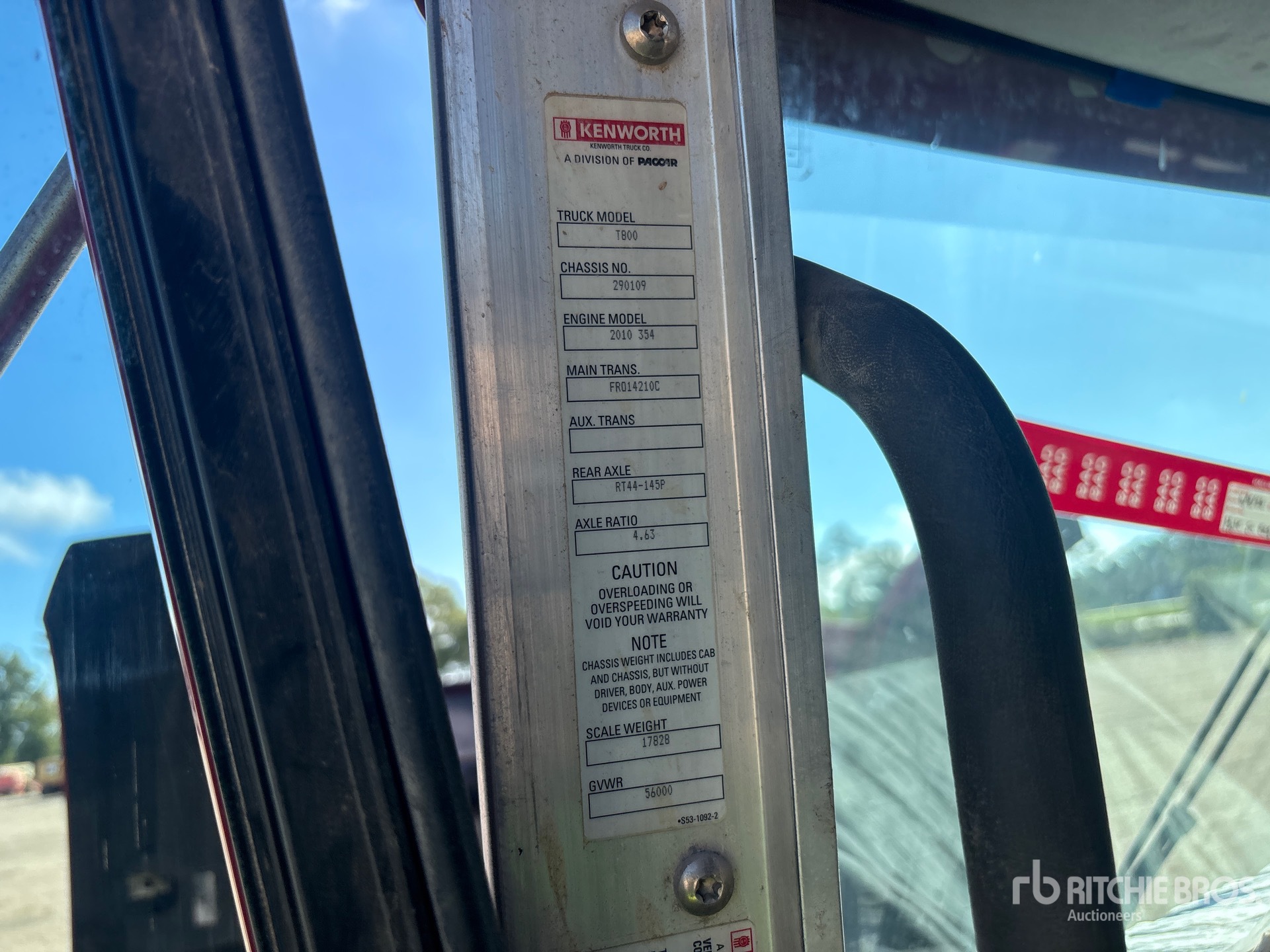 2011 Kenworth T800