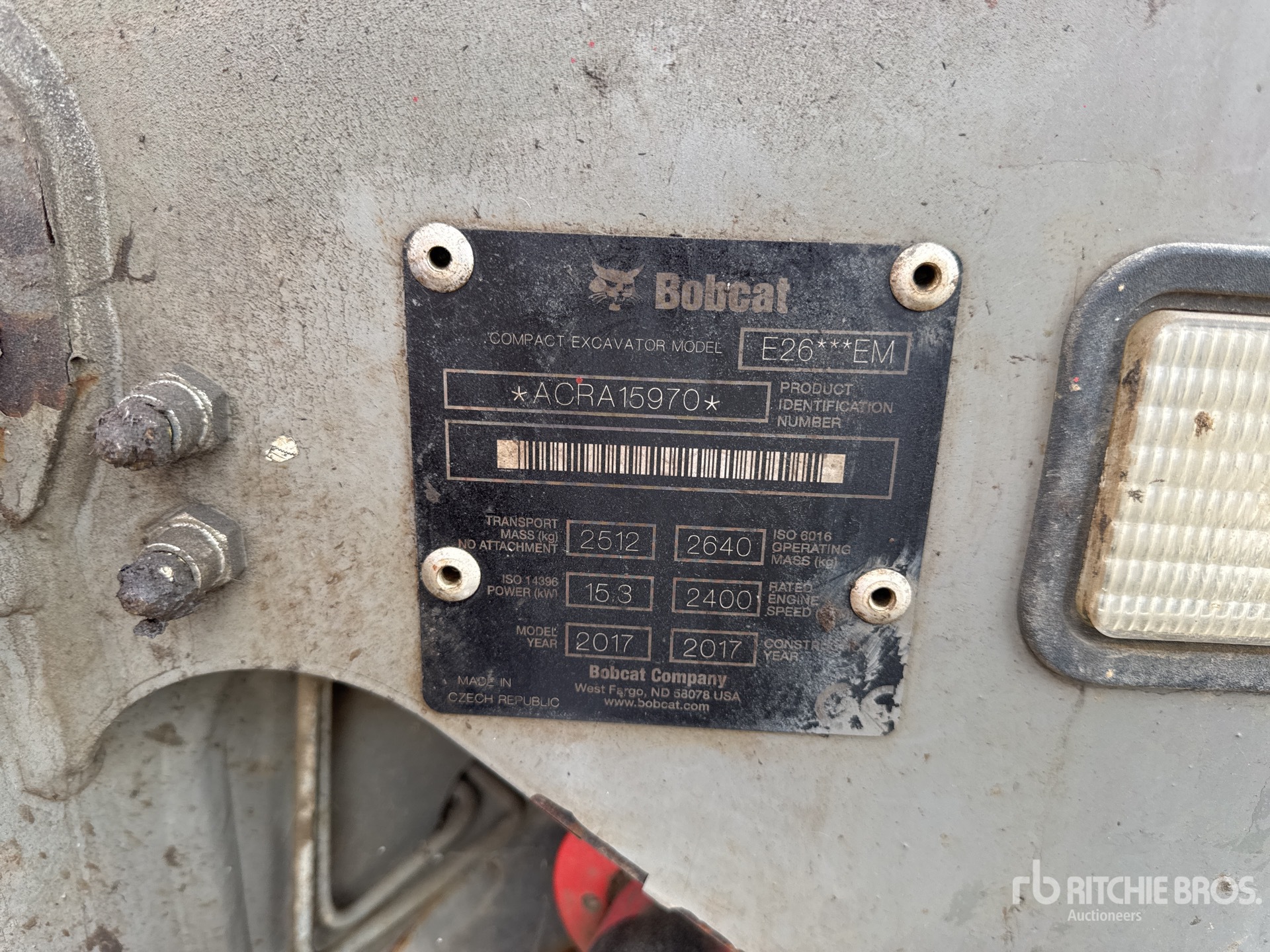 2017 Bobcat E26