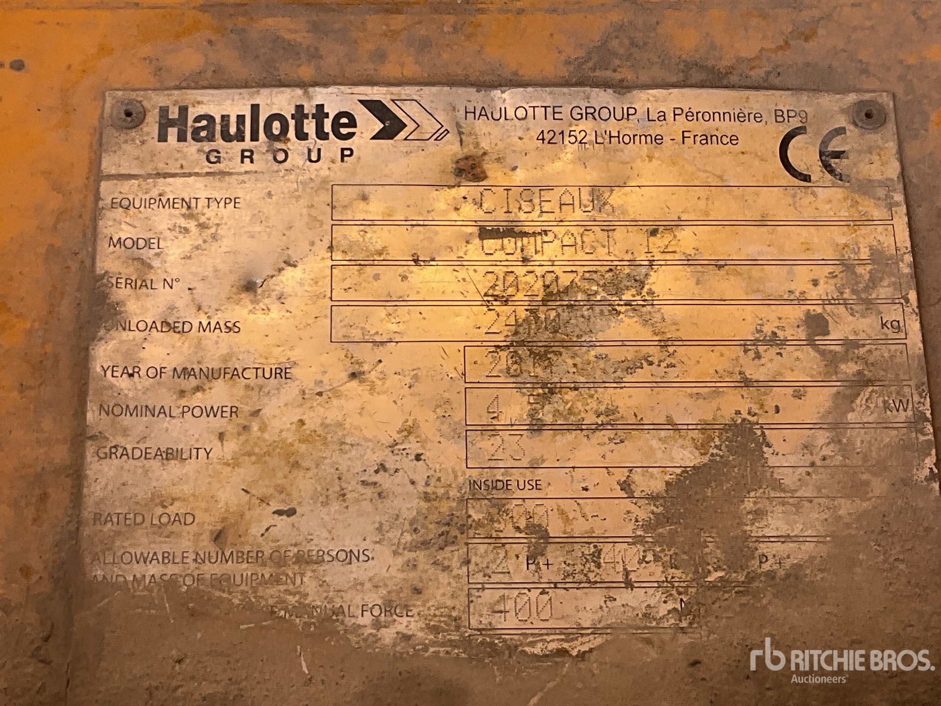 2017 Haulotte COMPACT12