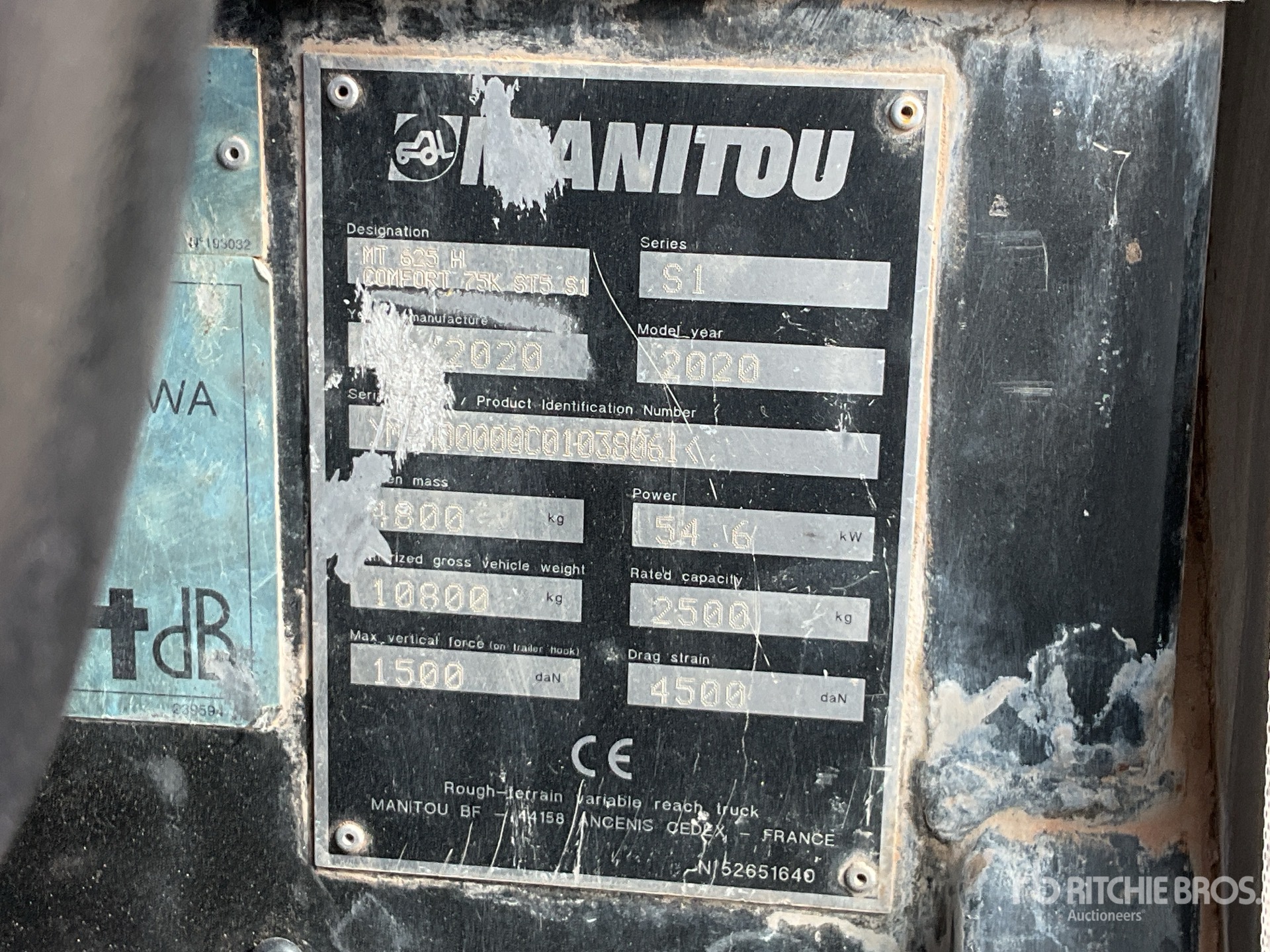 2020 Manitou MT625H