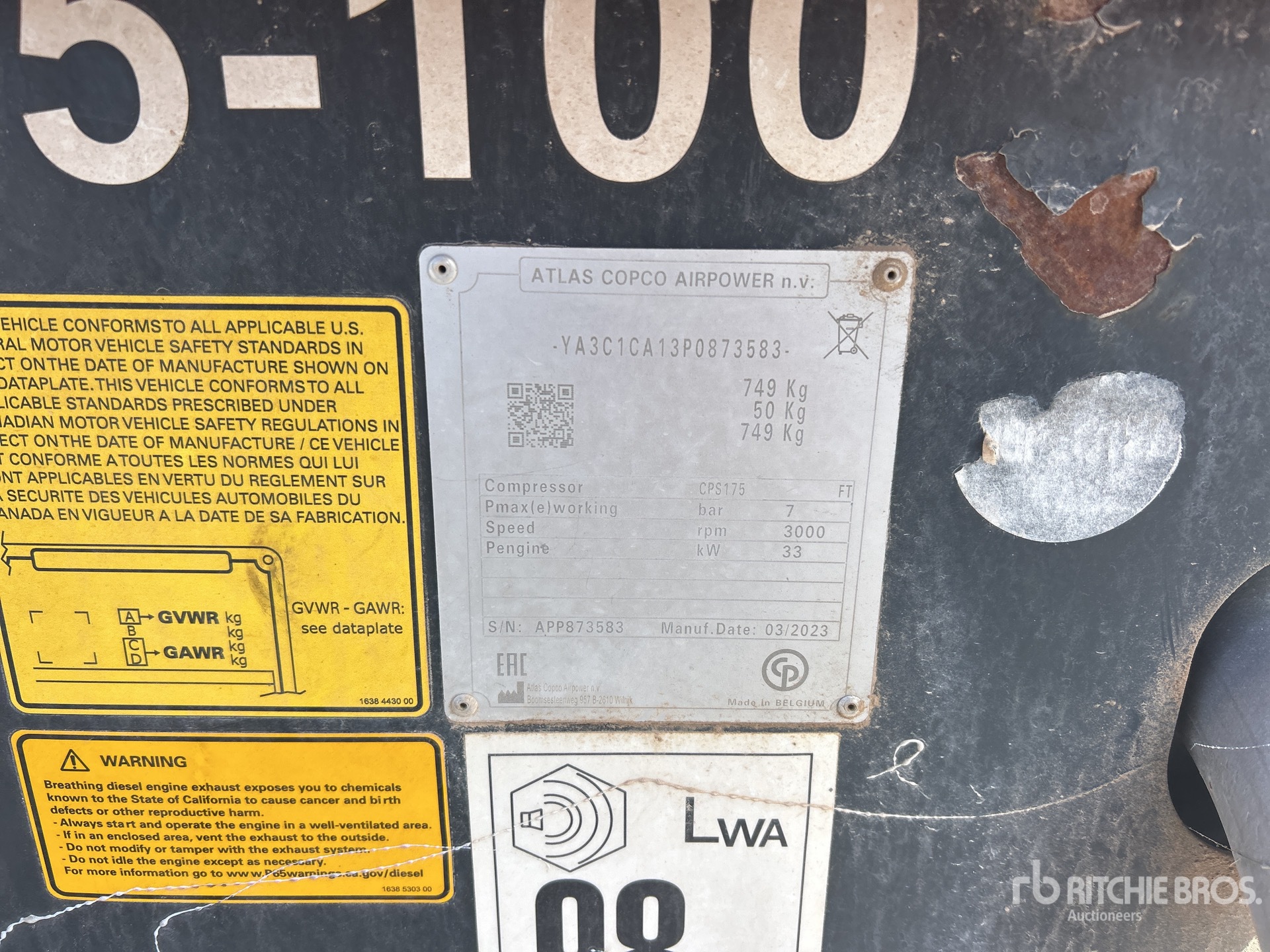 2023 Atlas Copco CPS175