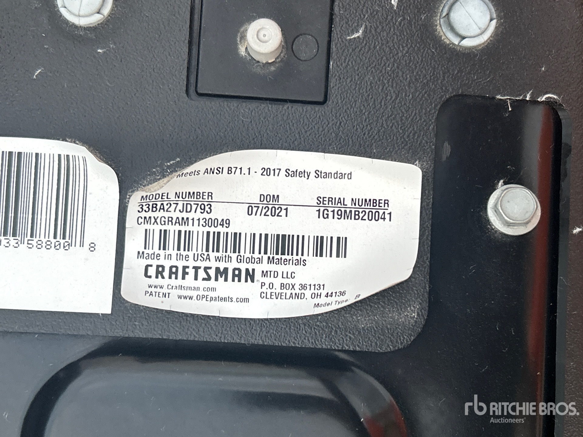 2021 Craftsman 33BA27JD793