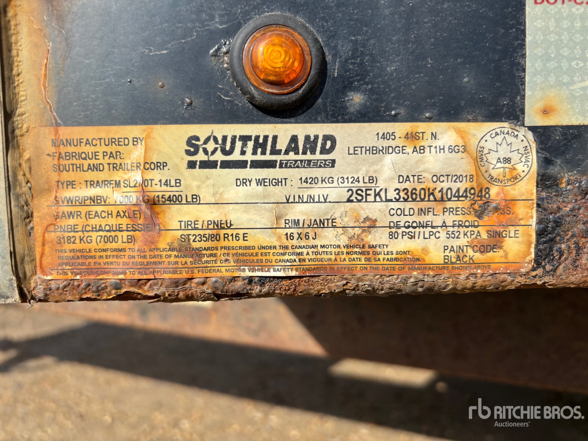 2019 Southland 14 FT T/A