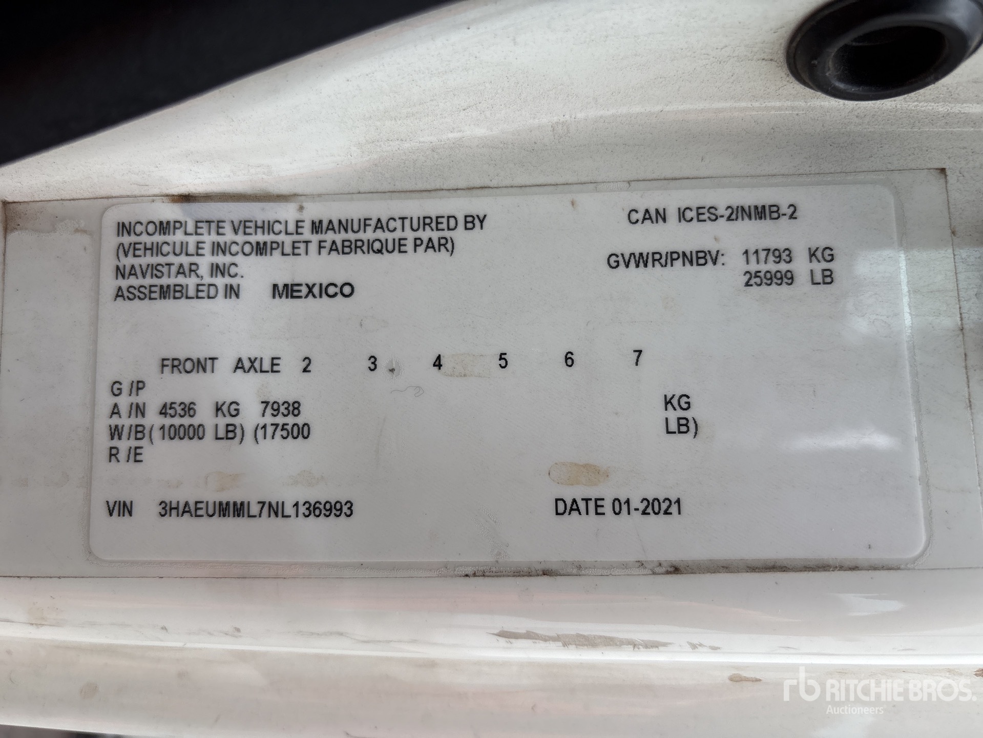 2022 International MV607