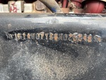 General Appearance with Frame Stamp Serial Number/VIN Photo