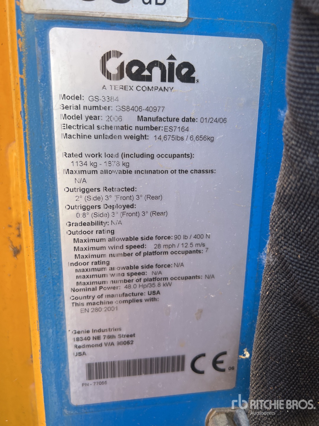 2006 Genie GS3384