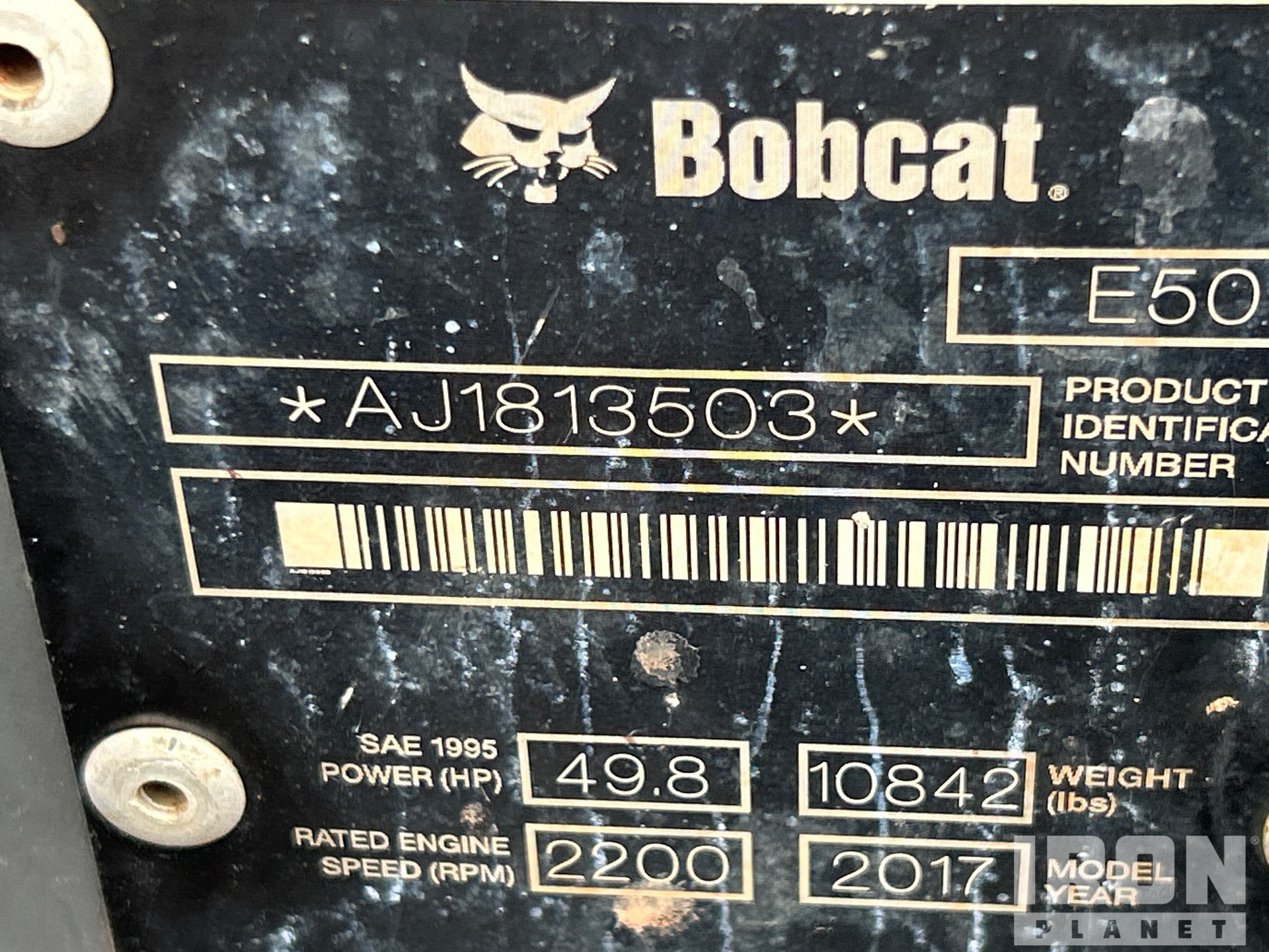 2017 Bobcat E50