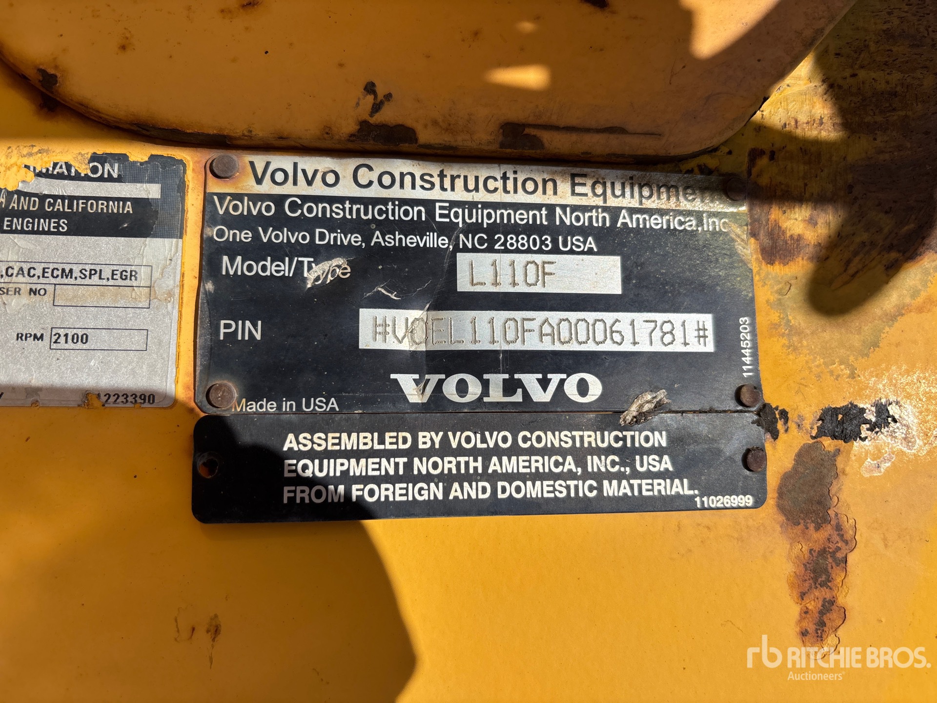 2008 Volvo L110F