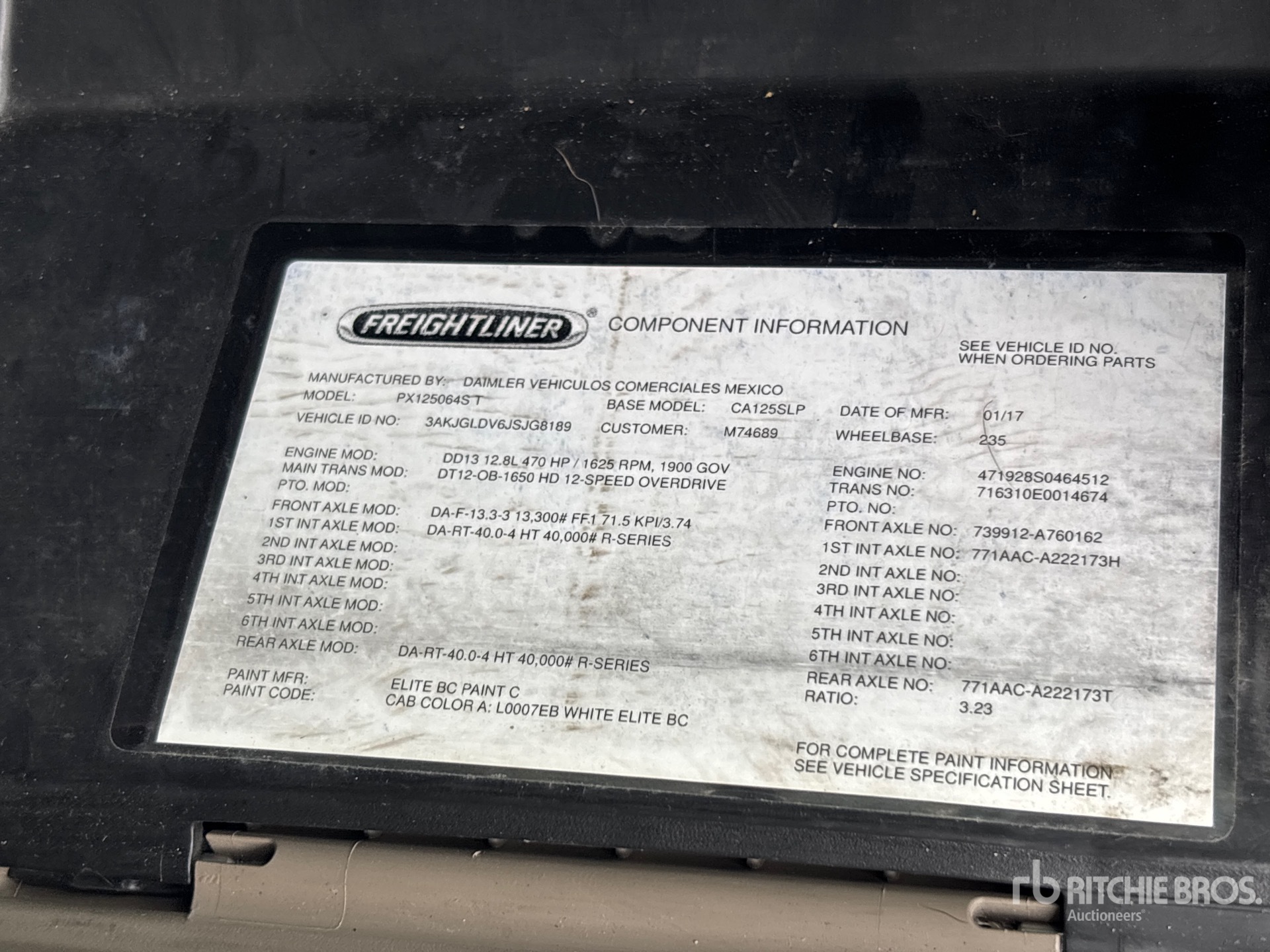 2018 Freightliner CASCADIA 125