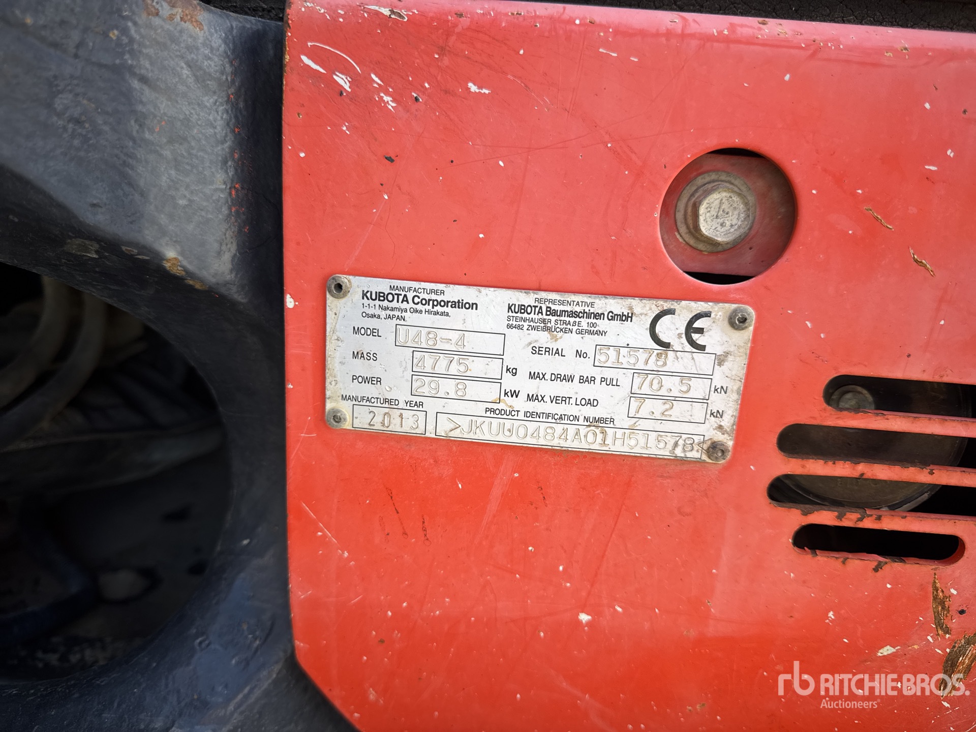 2018 Kubota U48-4