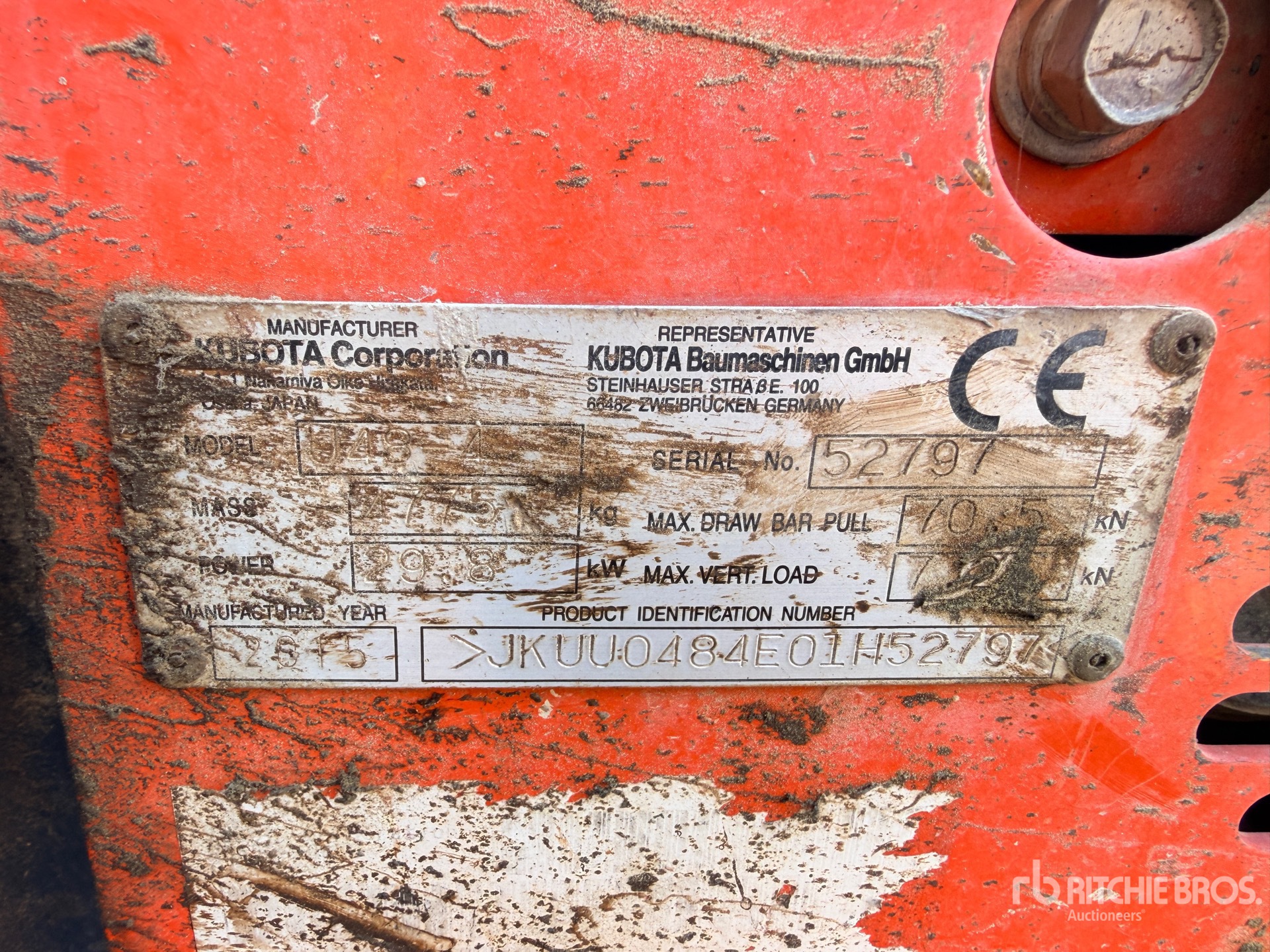 2015 Kubota U48-4