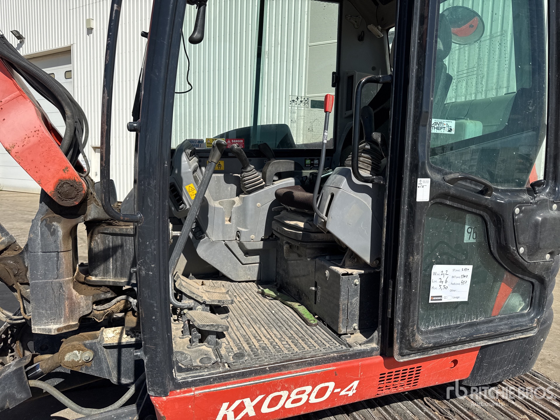 2016 Kubota KX080-4