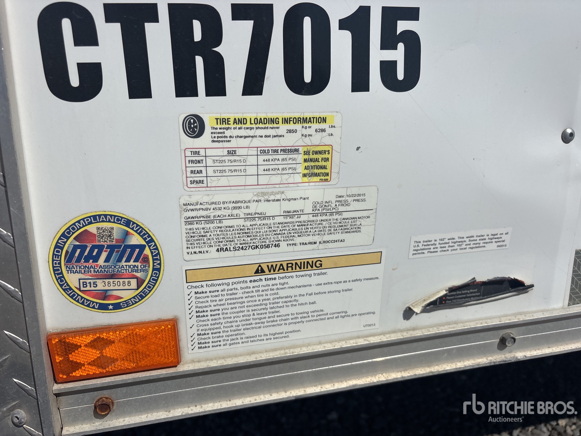 2016 Interstate ILRD10216TA2