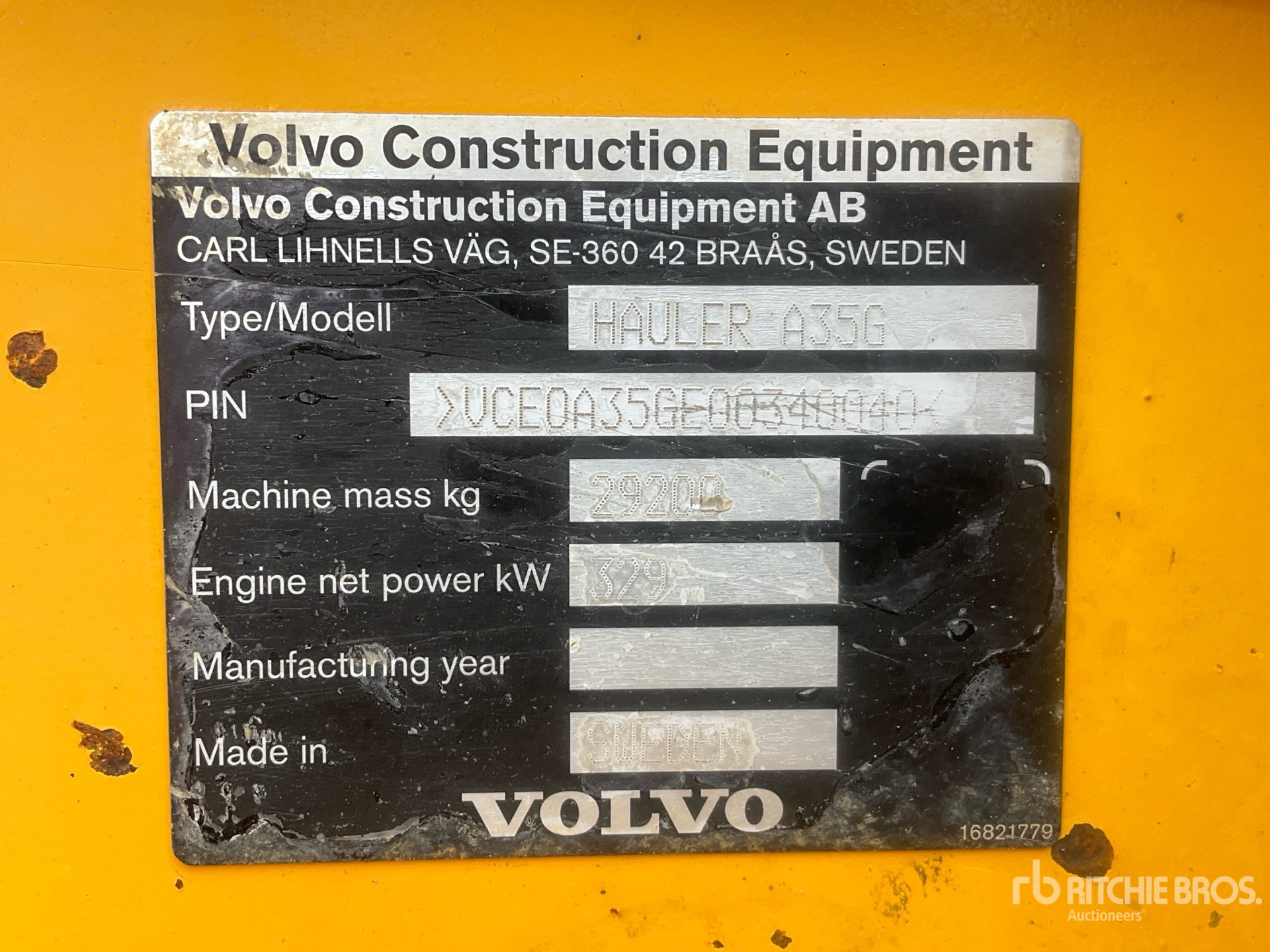2014 Volvo A35G