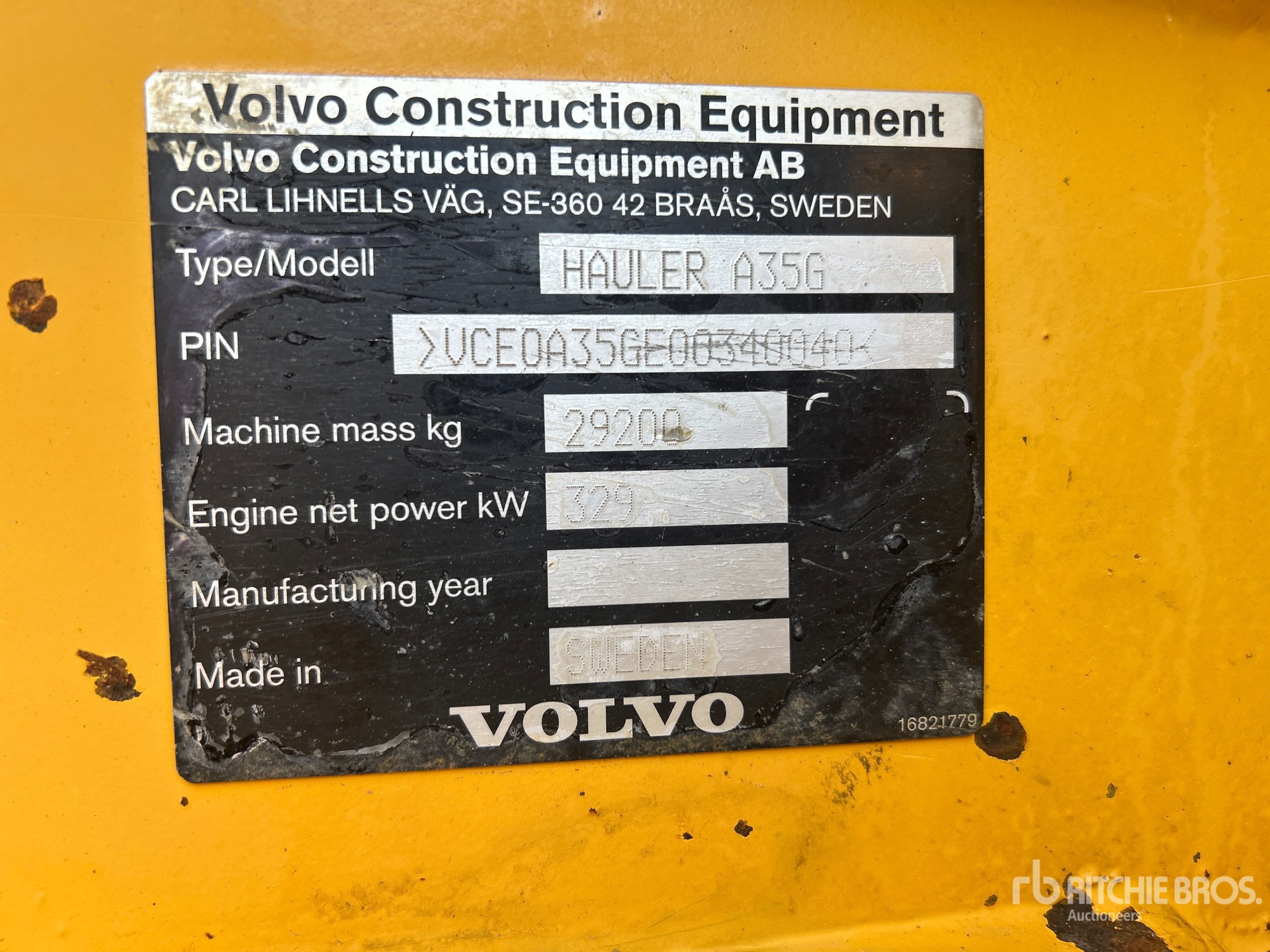 2014 Volvo A35G