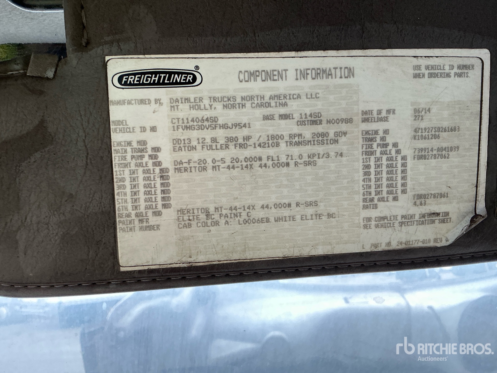 2015 Freightliner 114SD