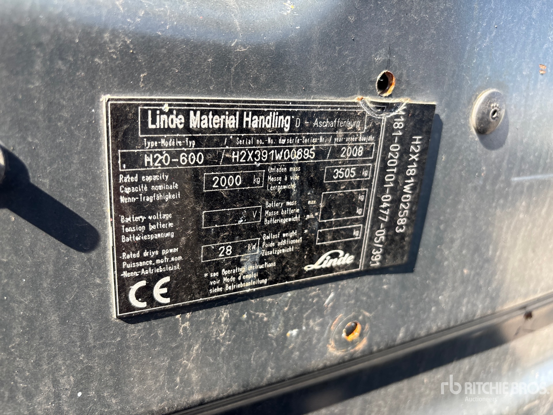 2008 Linde H20-600