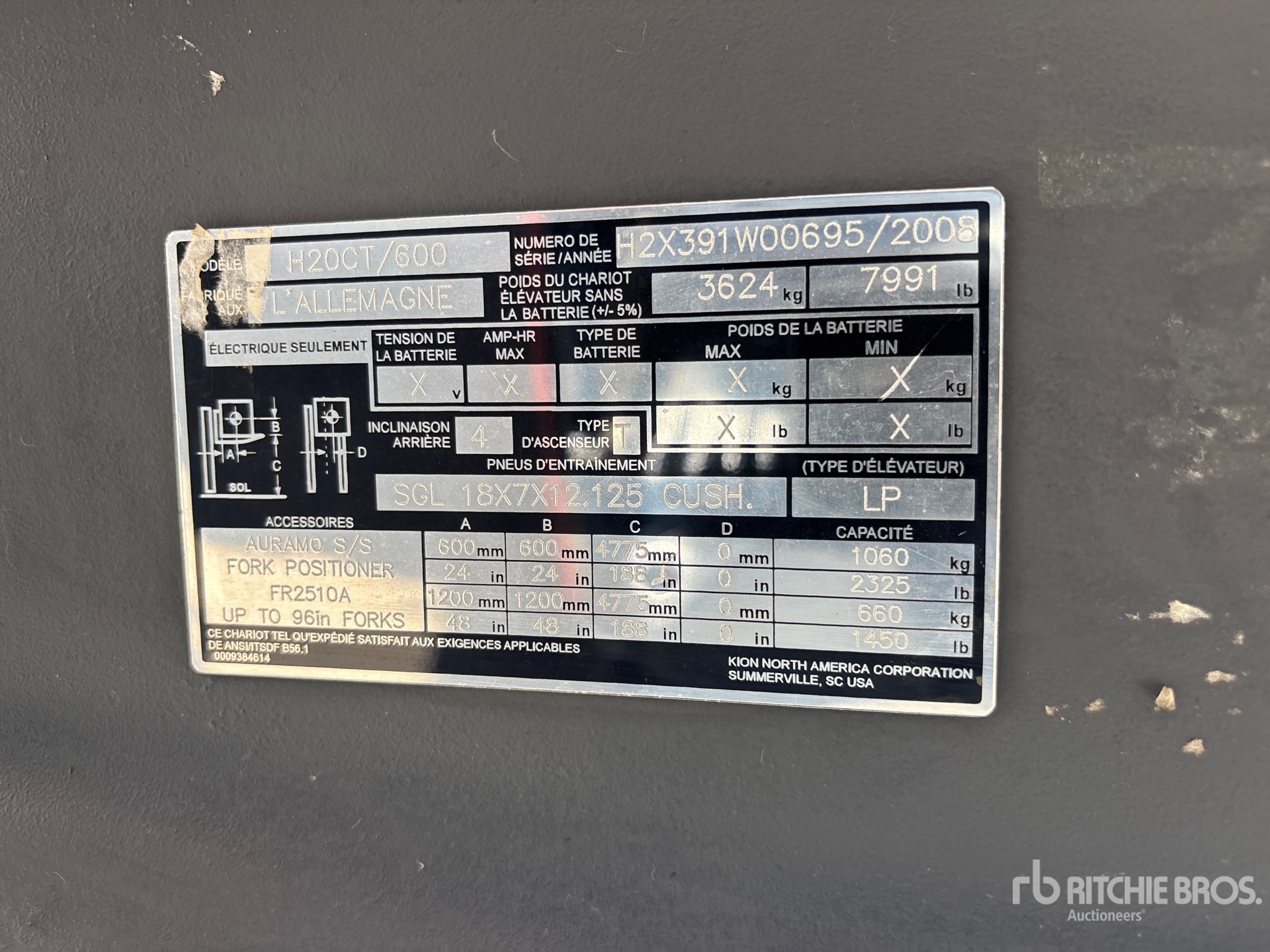 2008 Linde H20-600