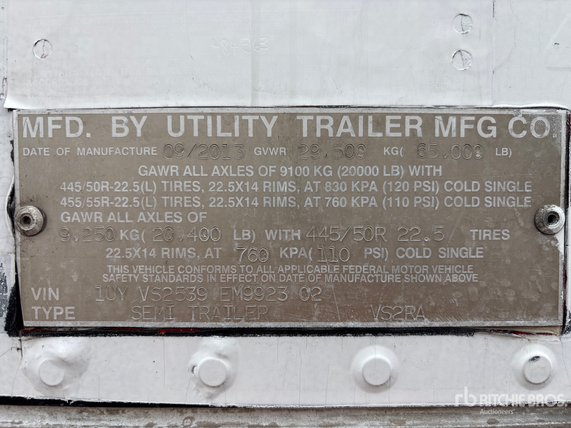 2014 Utility VS2RA