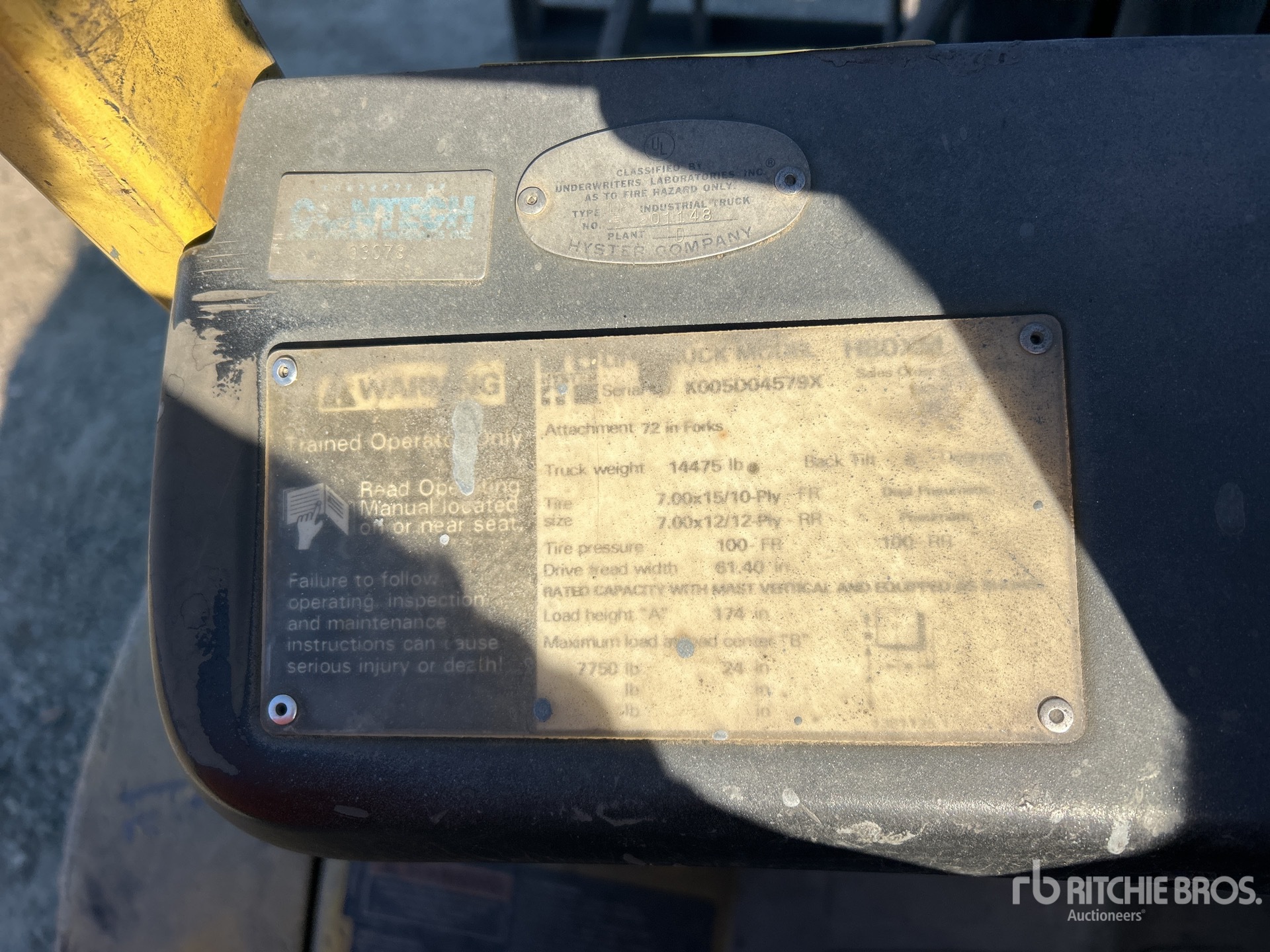 2016 Hyster H80 XE