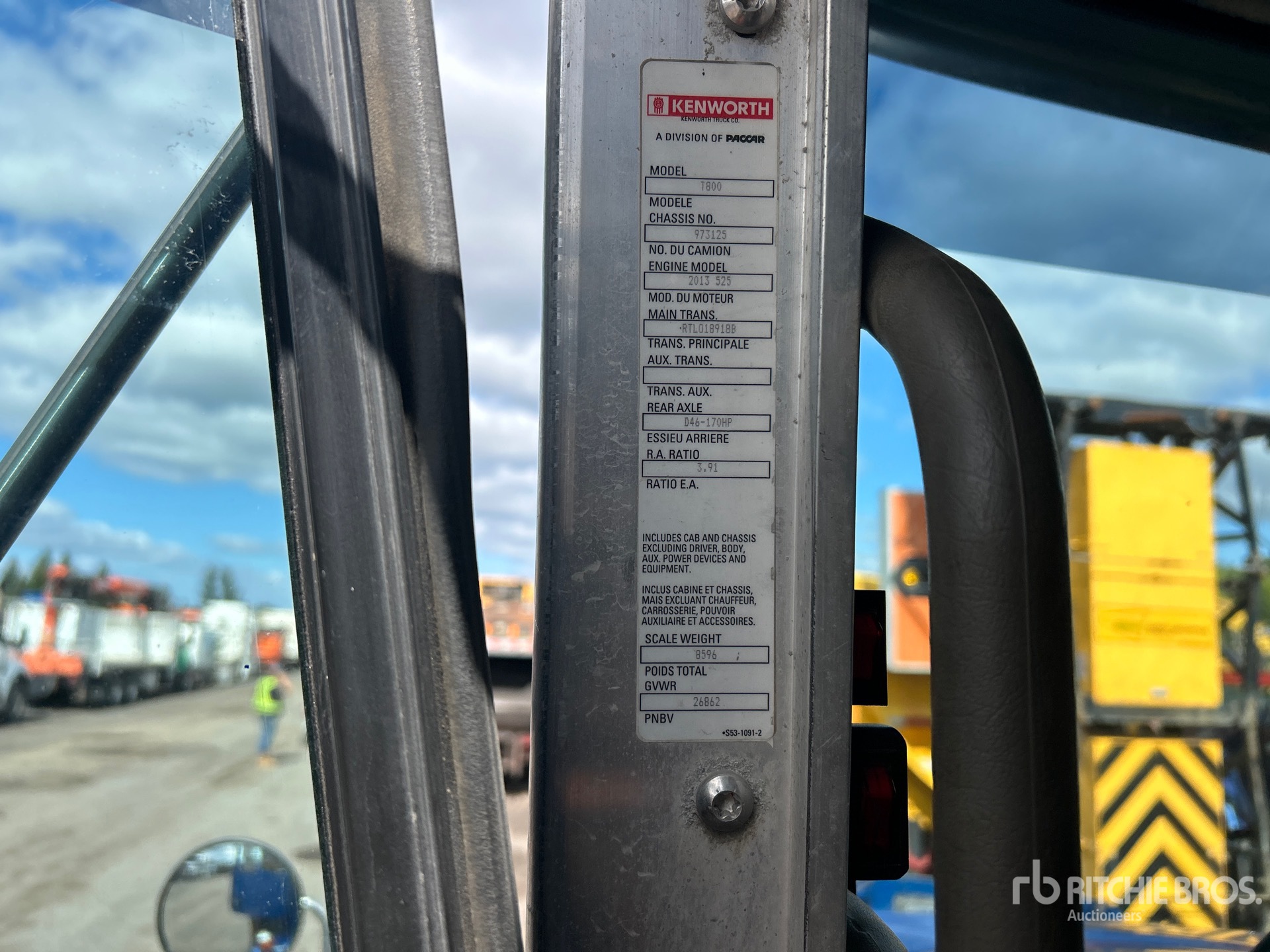 2015 Kenworth T800