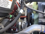 Engine with A/C Compressor